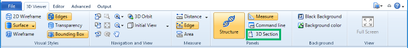 The 3D section command