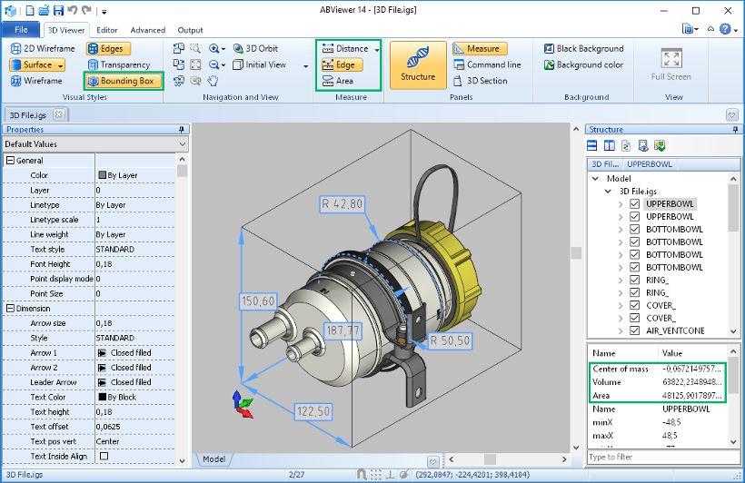 3D model measuring